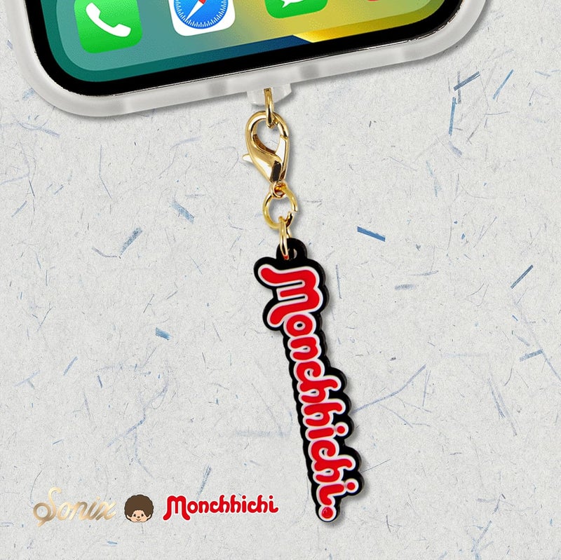 Sonix Dust Plugs - USB C + Lightning Compatible - Monchhichi Silicone Character Charging Port Charms (3 Pack) - Monchhichi, Pom Pom, Logo - Image 4